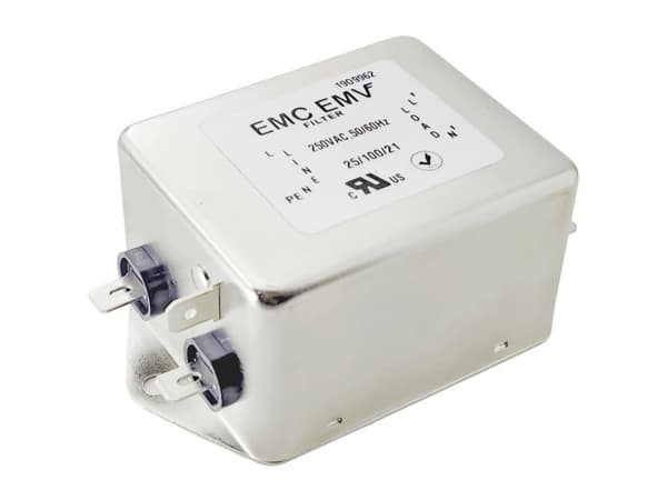 Yksivaiheinen EMI-suodatin Akyga EMC EMV EN2090-12-F 12A 120-250VAC 50/60Hz