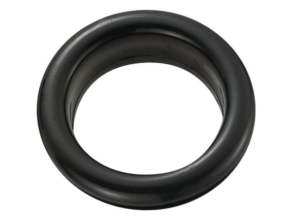 TRU COMPONENTS TC-GEQR-2621203 Kabelhylsa öppen Klämdiameter (max.) 20,8 mm Plåttjocklek (max.) 2,4 mm PVC Svart 100 st