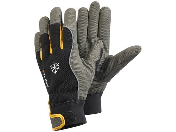 Ejendals TEGERA 9122, Verkstedhansker, Sort, Grå, Gult, Voksen, Voksen, Ripebestandig, Nylon, Polyester, Polyurethan