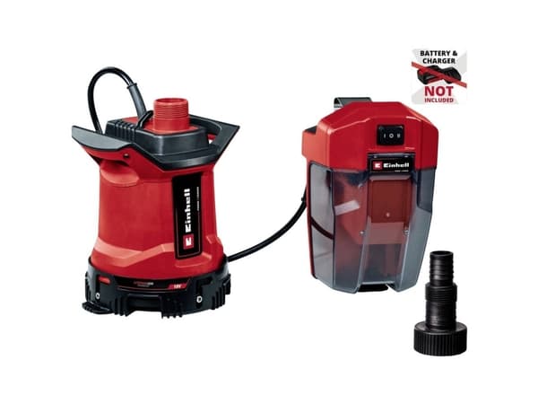 Einhell GE-DP 18/25 LL Li, 153 W, Batteri, 0,5 stang, 7000 l/t, Sort, Rød - SOLO