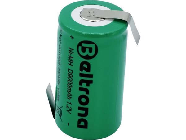 Beltrona D9000 Specialbatteri R20 (D) Z lödflik NiMH 1,2 V 9000 mAh