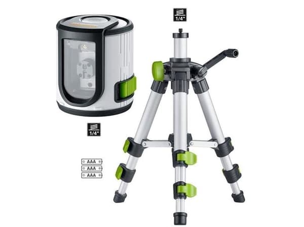 Krydslaser EasyCross-Laser grøn m/trefod