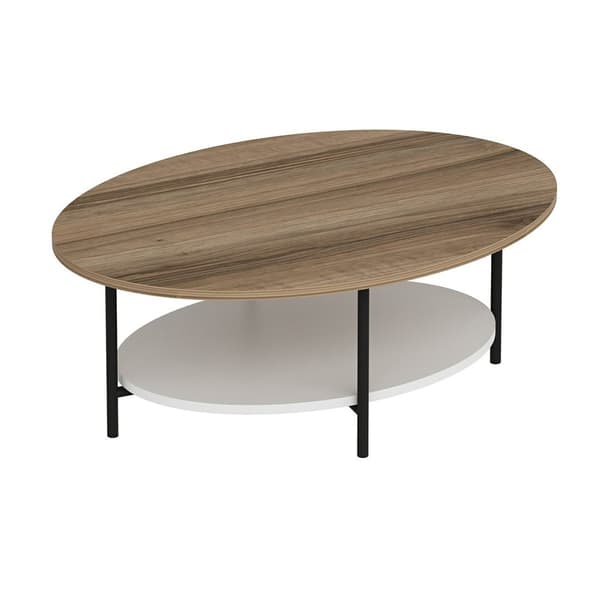 Soffbord Fredericia 36x90x60 cm oval [en.casa]