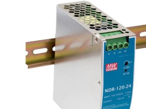 Strømforsyning, 1 faset, ind: 85-264 VAC, ud: 24 VDC, 5,0 A, 120 W