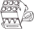 Pikkukuva 3 / 3: Liitinlohko 6 mm² 3-napainen KR8031