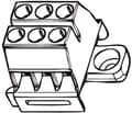 Pikkukuva 1 / 3: Liitinlohko 6 mm² 3-napainen KR8031