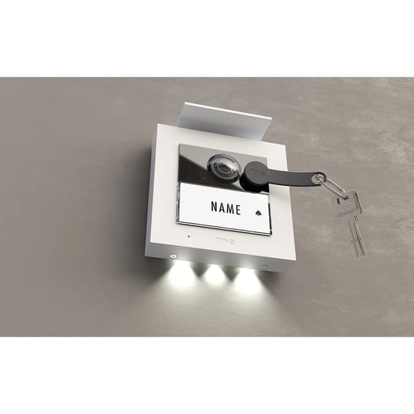m-e modern-electronics VS-21 W Vistasmart Video-porttelefon LAN, WiFi Utomhusenhet Vit