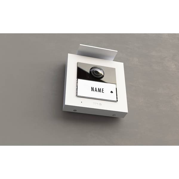 m-e modern-electronics VS-21 W Vistasmart Video-porttelefon LAN, WiFi Utomhusenhet Vit