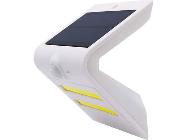 Vegglys Ab Com LED Solar Lampe Panel Bevegelsessensor Lys Utendørs IP65 Dimbar