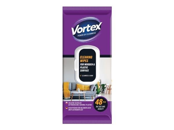 Wet Vipes Vortexfor Wood/Plastic 48Pcs