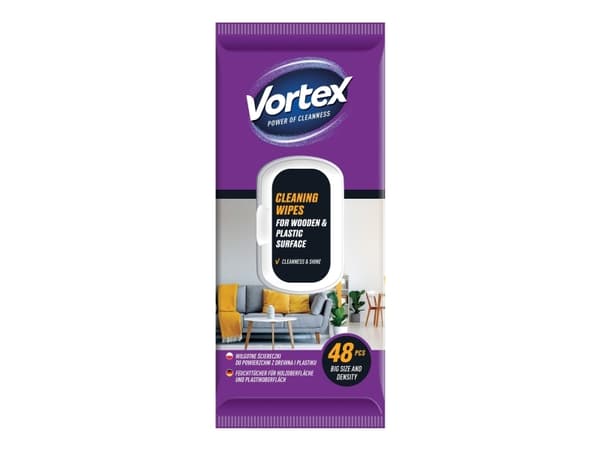 Wet Vipes Vortexfor Wood/Plastic 48Pcs