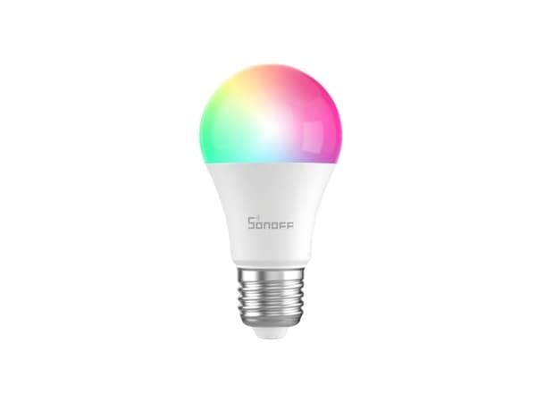Sonoff B05-BL-A60, Smart glödlampa, Wi-Fi/Bluetooth, Vit, 802.11b, 802.11g, Wi-Fi 4 (802.11n), AES, TKIP, WEP, WPA, WPA2, LED