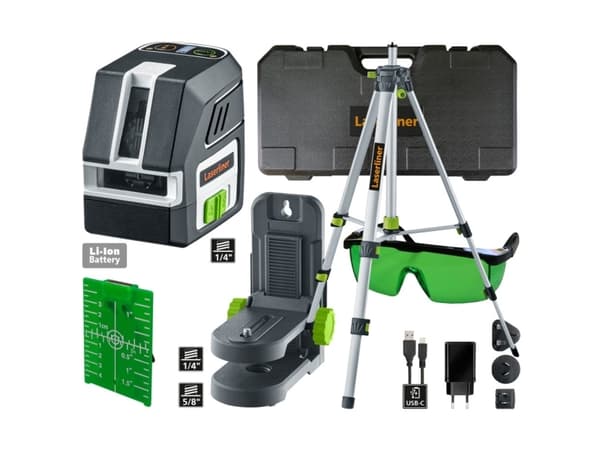 Laserliner PocketCross-Laser 2G-sarja 150 cm:n poikkiviivainen laser itsetasaava laser