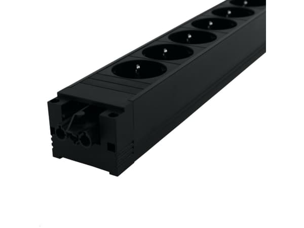 Bachmann 906.12640, inomhus, Typ F, Utan stickkontakt, IP20, Svart, 6 AC-utgångar