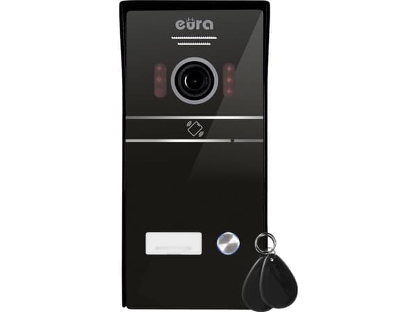 Eura Video intercom EURA VDP-98C5 - hvit, touch, LCD 10'', AHD, WiFi, bildeminne, SD 128GB