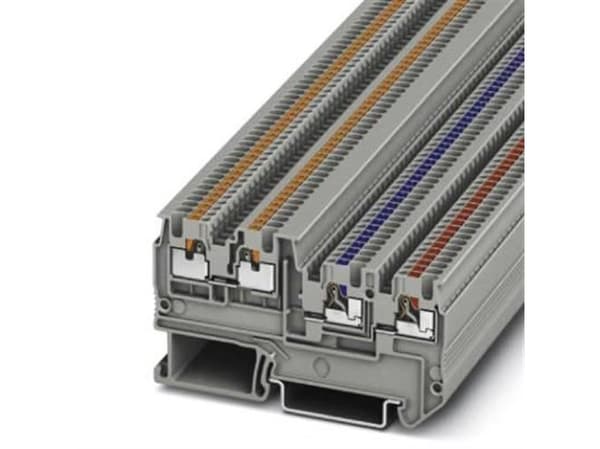 PHOENIX CONTACT Sensor-/manöverdonsklämma, märkspänning: 250 V, märkström: 13,5 A, antal anslutningar: 4, tvärsnitt: 0,14 mm² - 1,5 mm², AWG: 26