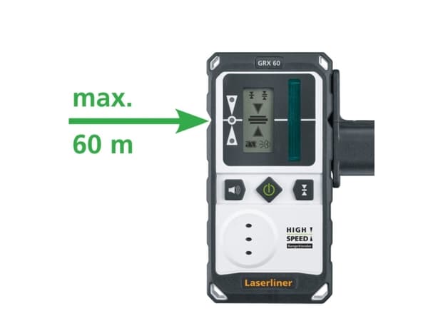 Laserliner RangeXtender G 60, Sort, Hvit, 60 m, -10 - 40 °C, IP66, AAA, 80 timer