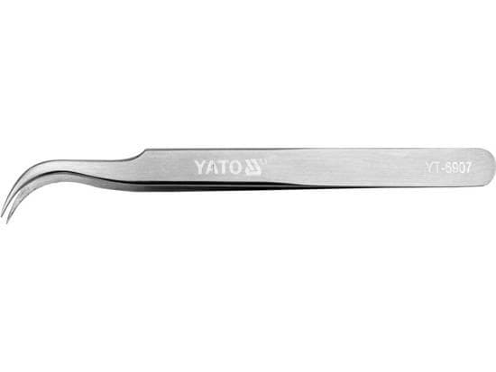Yato YT-6907, Rostfritt stål, Rostfritt stål, Spetsig, Böjt, 115 mm, 1 styck
