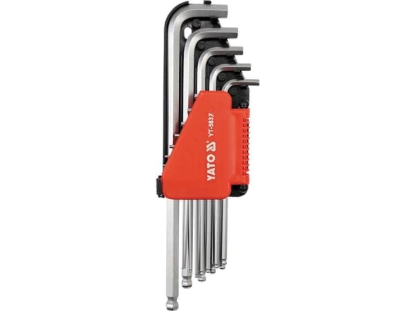 Yato Sats med sexkantsnycklar typ L 1/16-3/8" med kula 12st (YT-5837)