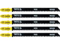 Miniatyrbilde 3 av 3: Yato YT-3409, Stikksagblad, Sponplate, Fibre board, Kryssfiner, Mykt tre, Tre, High Carbon Steel (HCS), 9 cm, 11,5 cm, 5 stykker