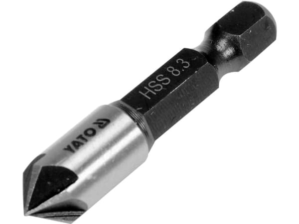 Yato YT-44722, Borr, Försänkare, 8,3 mm, 40 mm, Laminat, Metall, Trä, 45°