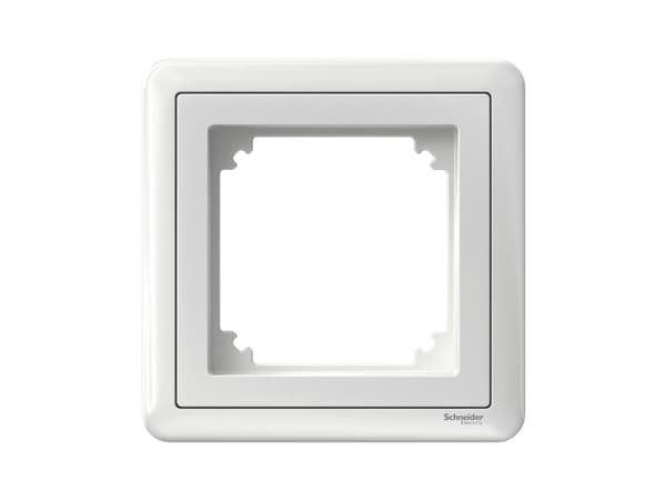 SCHNEIDER ELECTRIC EXXACT 1-DELS RAMME MED ADAPTER HVIT