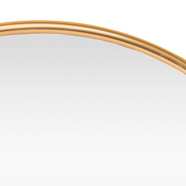 Vægspejl Ordona Ø60 cm aluminium rund guld [en.casa].