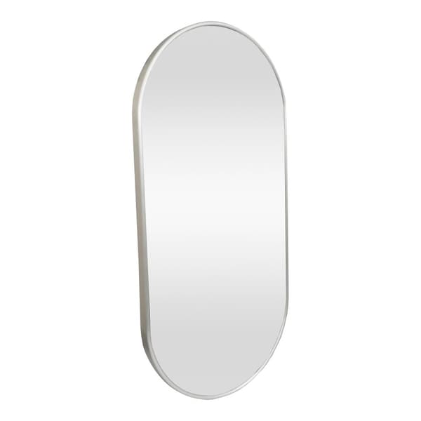 Vægspejl Picciano 40x80 cm champagne sølv oval [en.casa].