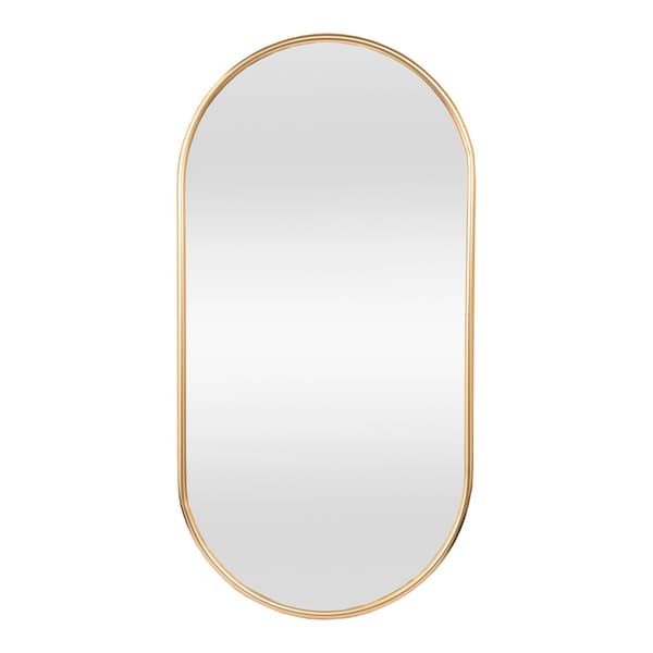 Väggspegel Picciano 40x80 cm guld oval [en.casa]