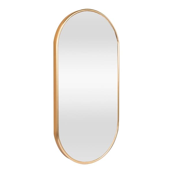 Väggspegel Picciano 40x80 cm guld oval [en.casa]