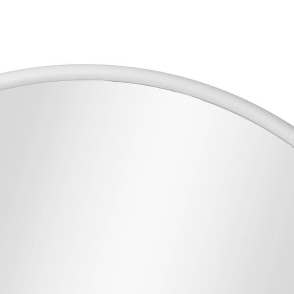 Väggspegel Picciano 40x80 cm vit oval [en.casa]