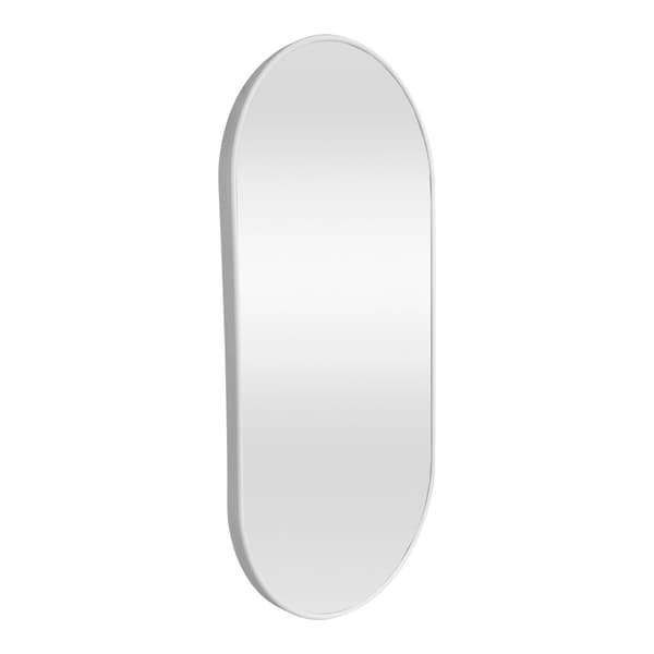 Väggspegel Picciano 40x80 cm vit oval [en.casa]