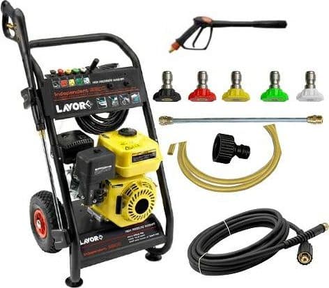 LAVOR Independent 2800, Upprätt, Bensin, 10 m, Svart, Gul, 690 l/h, 200 Bar
