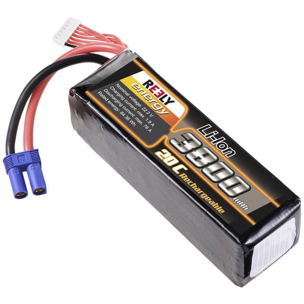 Reely RC Batteripack (Li-ion) 22.2 V 3800 mAh Antal celler: 6 20 C Softcase EC5