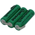 Miniatyrbild 2 av 2: Beltrona RTU3AAZ Batteripack Antal celler: 3 Batteristorlek: AA (R6) Z-lödfana NiMH 3.6 V 2200 mAh