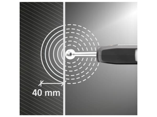 Laserliner MultiWet-Finder Plus -materiaalin kosteusmittari; Lämpötilan mittaus.