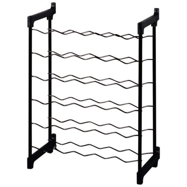 Tomado-Metaltex Chianti vinställ för 30 flaskor 68x50x26 cm Svart