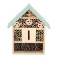 Pikkukuva 1 / 5: Esschert Design Puinen Hyönteishotelli 10x24x29 cm Natural/Mintunvihreä