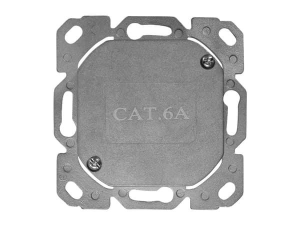 LogiLink Cat.6A verkkopistorasia UP2x RJ45 suojattu, puhtaan valkoinen