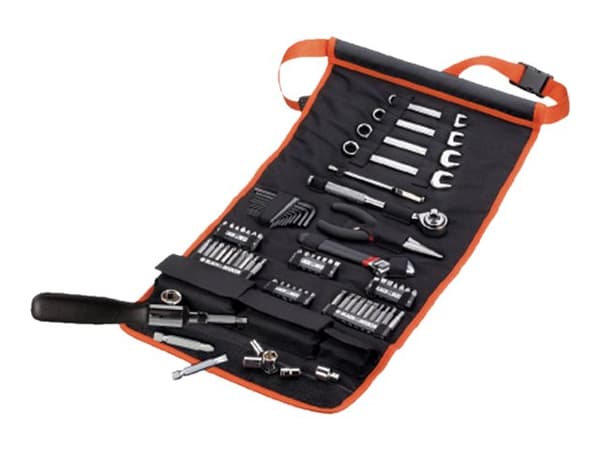 Black & Decker A7063-QZ - Verktøyssett - 76 deler - inn verktøysrull