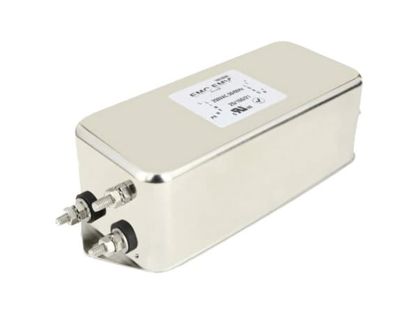 Enfasefilter EMI Akyga EMC EMV EN2090-30-S 30A 120–250 VAC 50/60 Hz