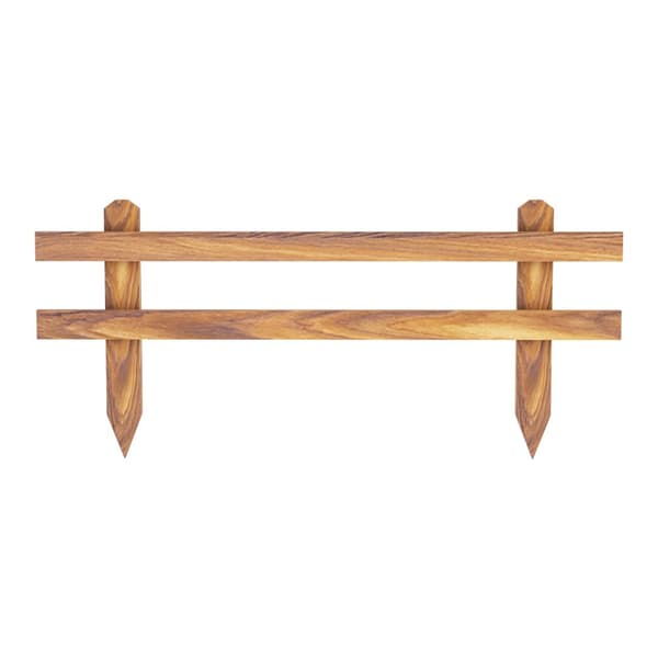 Trädgårdsstaket Krölpa set om 2 furu 100x40x3,5 cm [en.casa]