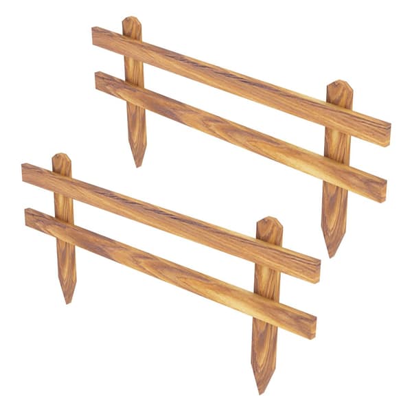 Havehegn Krölpa sæt af 2 stk. fyrretræ 100x40x3,5 cm [en.casa].