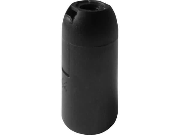 Orno E14 termoplastisk sockel, svart