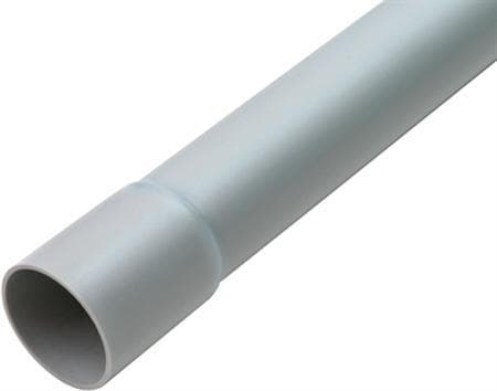 DIETZEL Plastrør stiv, halogenfri 20 mm HFPRM Turbo HG grå med muffe 3 meter - (3 meter)