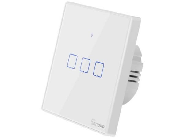 SONOFF T2EU3C-TX smart touch wifi ljusströmbrytare 3 knappar