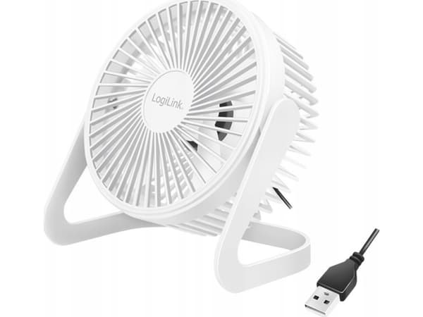 ZUB Logilink USB-tuuletin 15,24 cm valkoinen