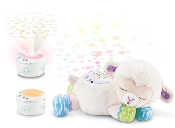 VTech Baby 3-in-1 Sternenlicht-Schäfchen, Fristående, Pojke/flicka, Låter, Automatisk avstängning, Batteri Vit