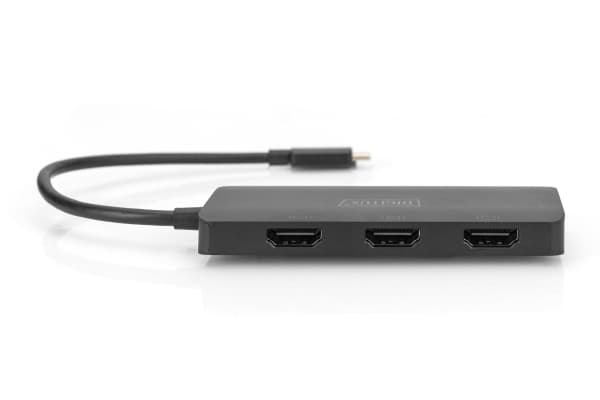 DIGITUS MST Hub - Videosplitter - USB-C - 3 x HDMI - stasjonær
