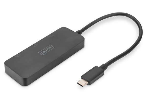 DIGITUS MST Hub - Linjedelare för video - USB-C - 3 x DisplayPort - skrivbordsmodell